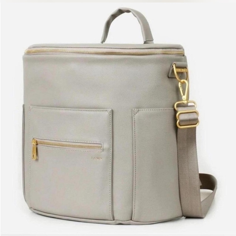 Fawn Design Cream Baby Bag with Gold Accents